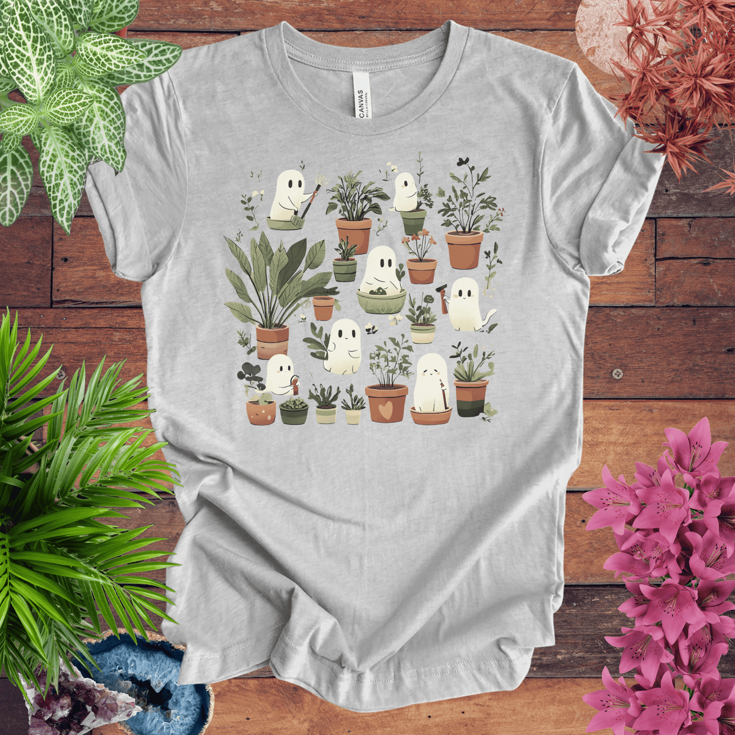 Printify T-Shirt Athletic Heather / S Boo-tanical Garden T-Shirt