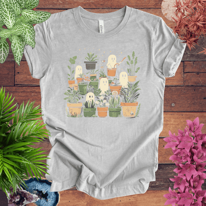 Printify T-Shirt Athletic Heather / S Ghostly Greenery T-Shirt