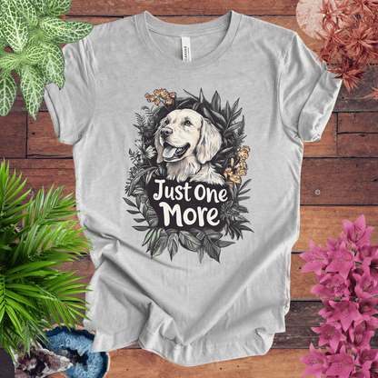 Printify T-Shirt Athletic Heather / S Just One More - Golden Retriever Edition T-Shirt