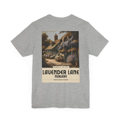 Printify T-Shirt Athletic Heather / S Lavender Lane Nursery Vintage Tee | Heirloom Floral T-Shirt