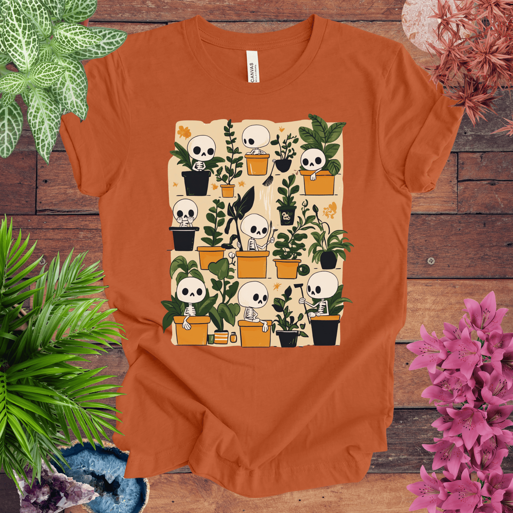 Printify T-Shirt Autumn / S Bone to Pick with My Plants T-Shirt