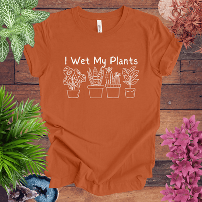 Printify T-Shirt Autumn / S I Wet My Plants T-Shirt