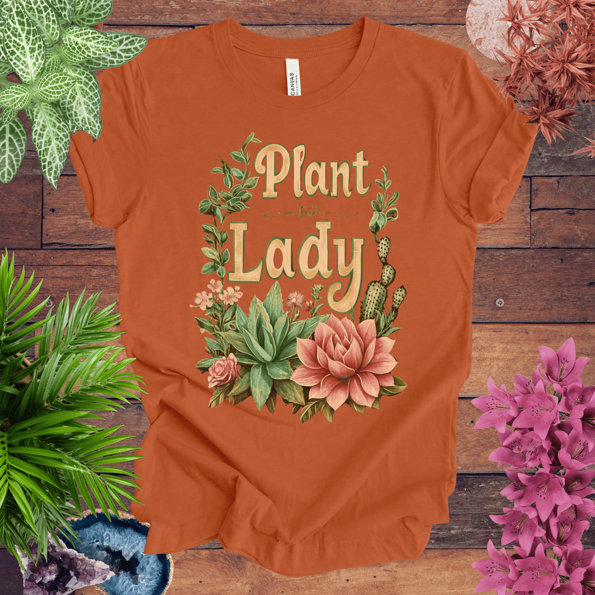 Printify T-Shirt Autumn / S Plant Lady T-Shirt