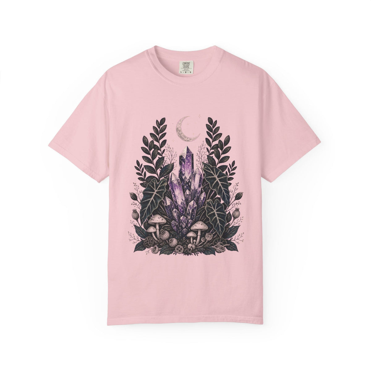 Botanical Vibes T-Shirt Bay / S Botanical Crystal Garden T-Shirt - Witchy Houseplant Art