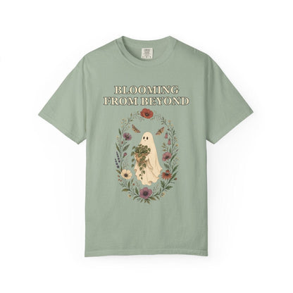 Botanical Vibes T-Shirt Bay / S Floral Ghost Halloween Shirt - Cottagecore Plant Tee