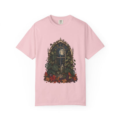 Botanical Vibes T-Shirt Bay / S Ghostly Greenhouse T-Shirt - Haunted Botanical Art