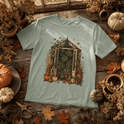 Botanical Vibes T-Shirt Bay / S Harvest Greenhouse T-Shirt - Fall Houseplant Art