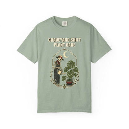 Botanical Vibes T-Shirt Bay / S Skeleton Plant Care Halloween Shirt - Gardener Gift