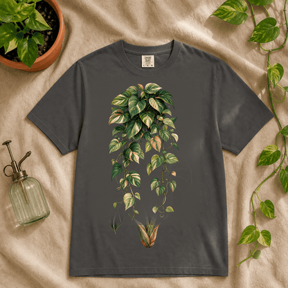 Printify T-Shirt Bay / S Variegated Pothos Graphic T-Shirt - Plant Lover Gift