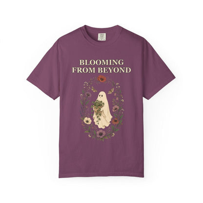 Botanical Vibes T-Shirt Berry / S Floral Ghost Halloween Shirt - Cottagecore Plant Tee