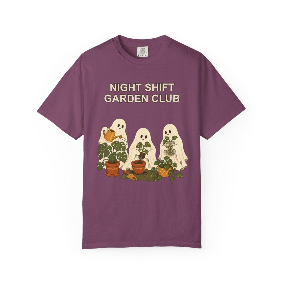 Botanical Vibes T-Shirt Berry / S Ghost Gardening Halloween Shirt - Plant Lover Tee