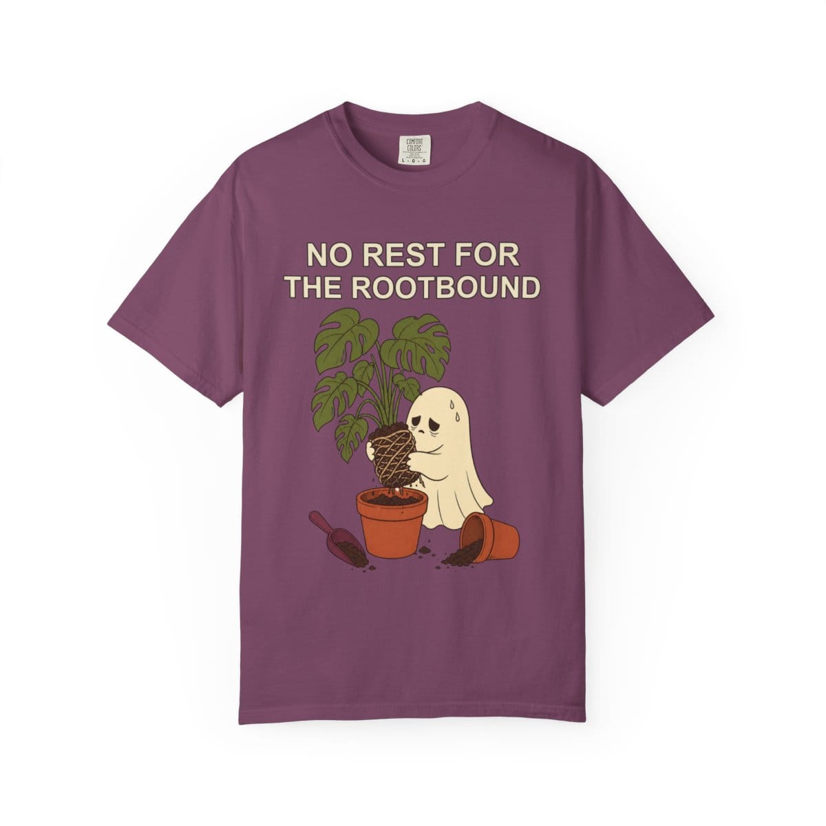 Botanical Vibes T-Shirt Berry / S Rootbound Ghost Halloween Shirt - Funny Plant Tee