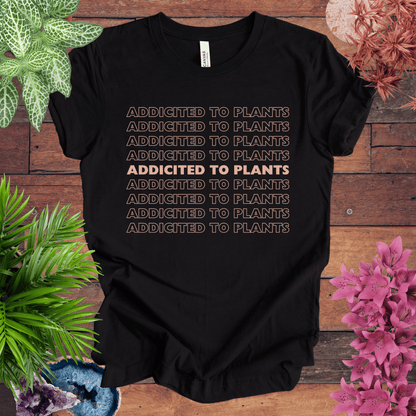 Printify T-Shirt Black Heather / S Addicted to Houseplants T-Shirt