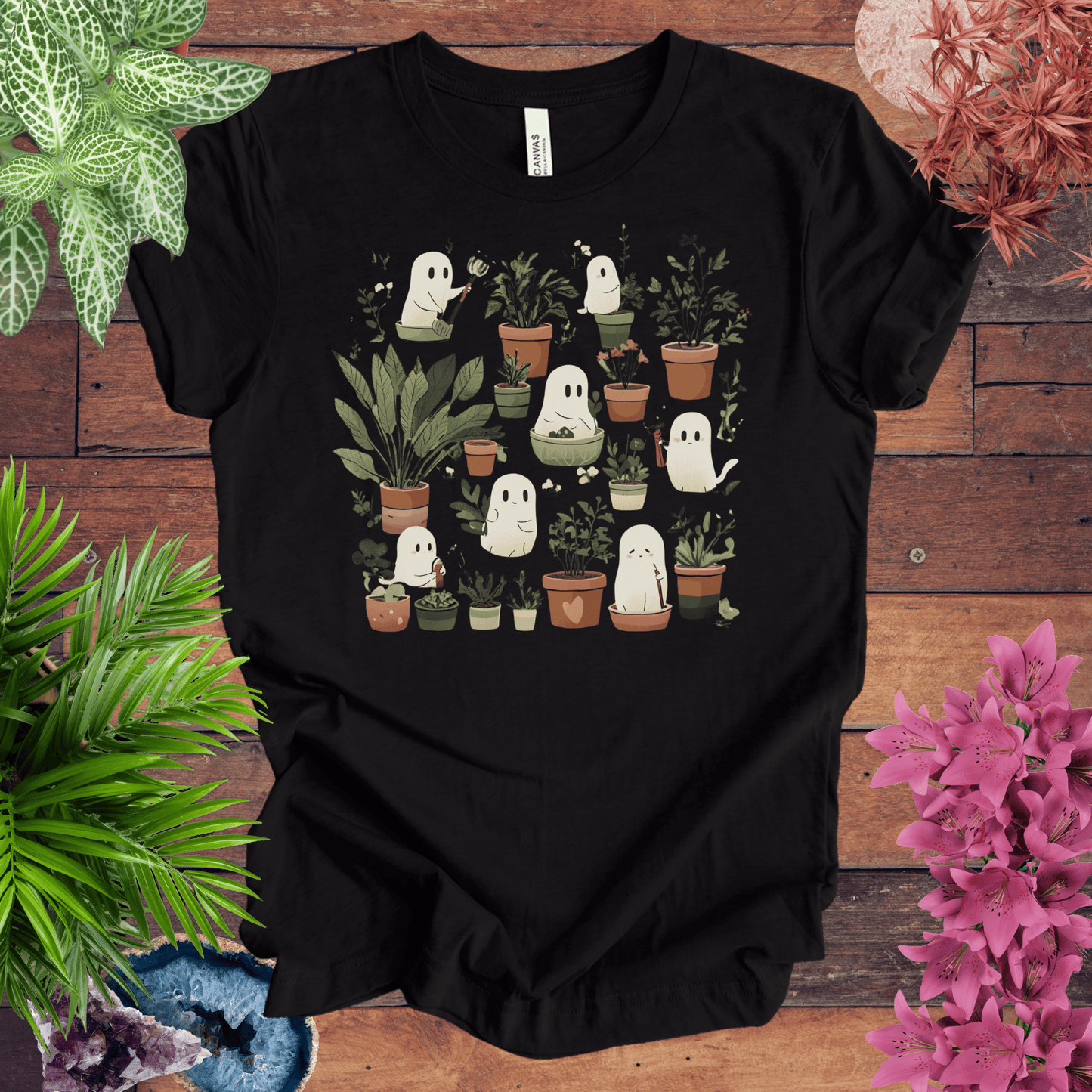 Printify T-Shirt Black Heather / S Boo-tanical Garden T-Shirt