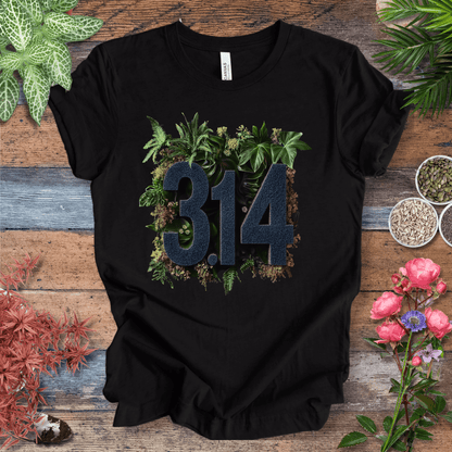 Printify T-Shirt Black Heather / S Botanical Pi Day T-Shirt