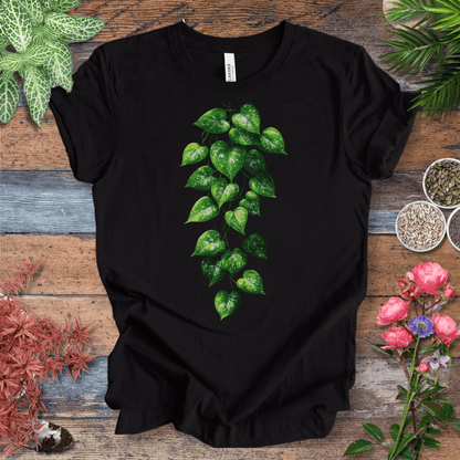 Printify T-Shirt Black Heather / S Cascading Ivy Leaf T-Shirt