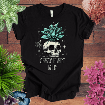 Printify T-Shirt Black Heather / S Crazy Plant Lady T-Shirt