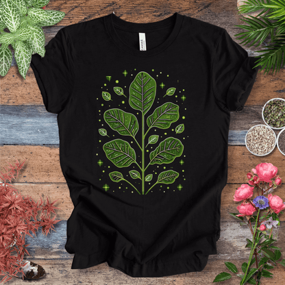 Printify T-Shirt Black Heather / S Enchanted Fiddle Leaf Art T-Shirt