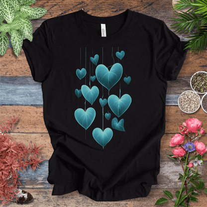 Printify T-Shirt Black Heather / S Glowing Heartleaf Philodendron Plant Lover T-Shirt