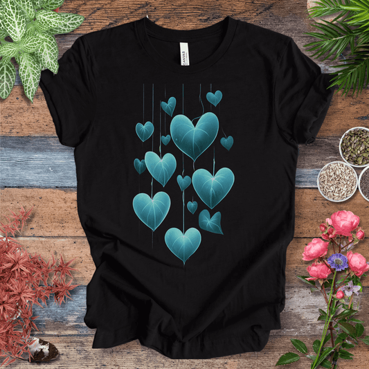 Printify T-Shirt Black Heather / S Glowing Heartleaf Philodendron Plant Lover T-Shirt