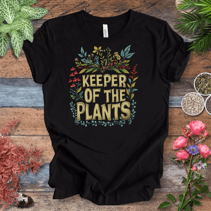 Printify T-Shirt Black Heather / S Keeper of the Plants – Colorful Blooms Edition | Plant Lover Tee