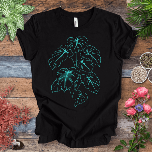 Printify T-Shirt Black Heather / S Neon Jungle Monstera Leaves Glow in the Dark T-Shirt