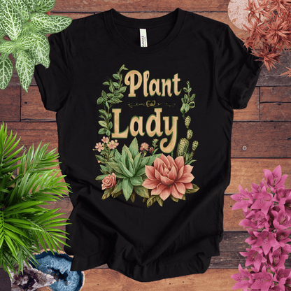 Printify T-Shirt Black Heather / S Plant Lady T-Shirt