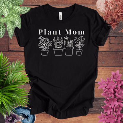 Printify T-Shirt Black Heather / S Plant Mom T-Shirt