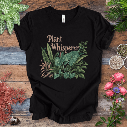 Printify T-Shirt Black Heather / S Plant Whisperer Houseplant T-Shirt