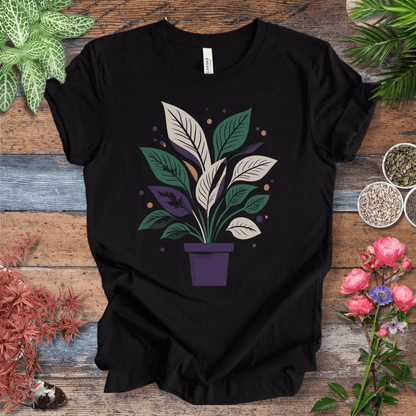 Printify T-Shirt Black Heather / S Potted Plant Aesthetic T-Shirt