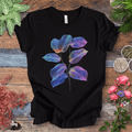 Tropical Sunset Gradient Leaf T-Shirt