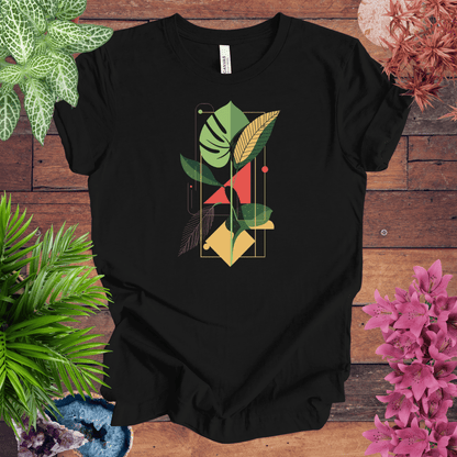 Printify T-Shirt Black / S Botanical Houseplant Retro T-Shirt