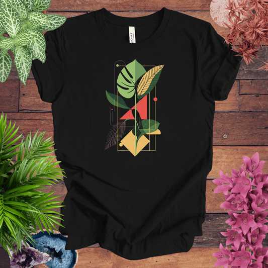 Printify T-Shirt Black / S Botanical Houseplant Retro T-Shirt