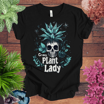 Printify T-Shirt Black / S Crazy Plant Lady T-Shirt