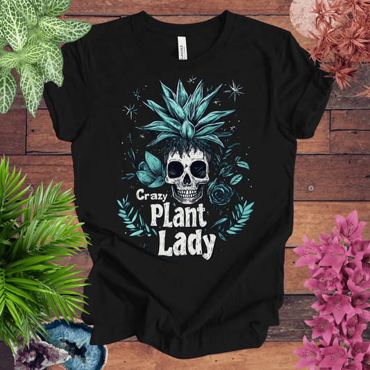 Printify T-Shirt Black / S Crazy Plant Lady T-Shirt