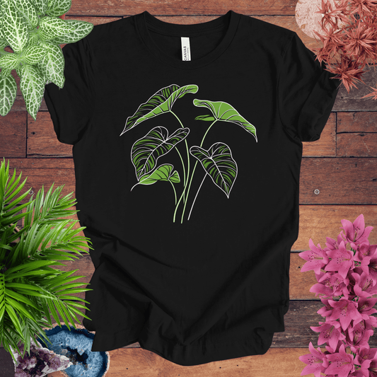 Printify T-Shirt Black / S Elephant Ear Plant Art T-Shirt