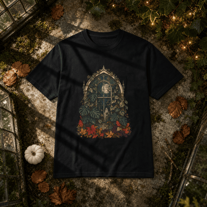 Botanical Vibes T-Shirt Black / S Ghostly Greenhouse T-Shirt - Haunted Botanical Art