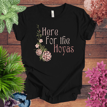 Printify T-Shirt Black / S Here for the Hoyas T-Shirt