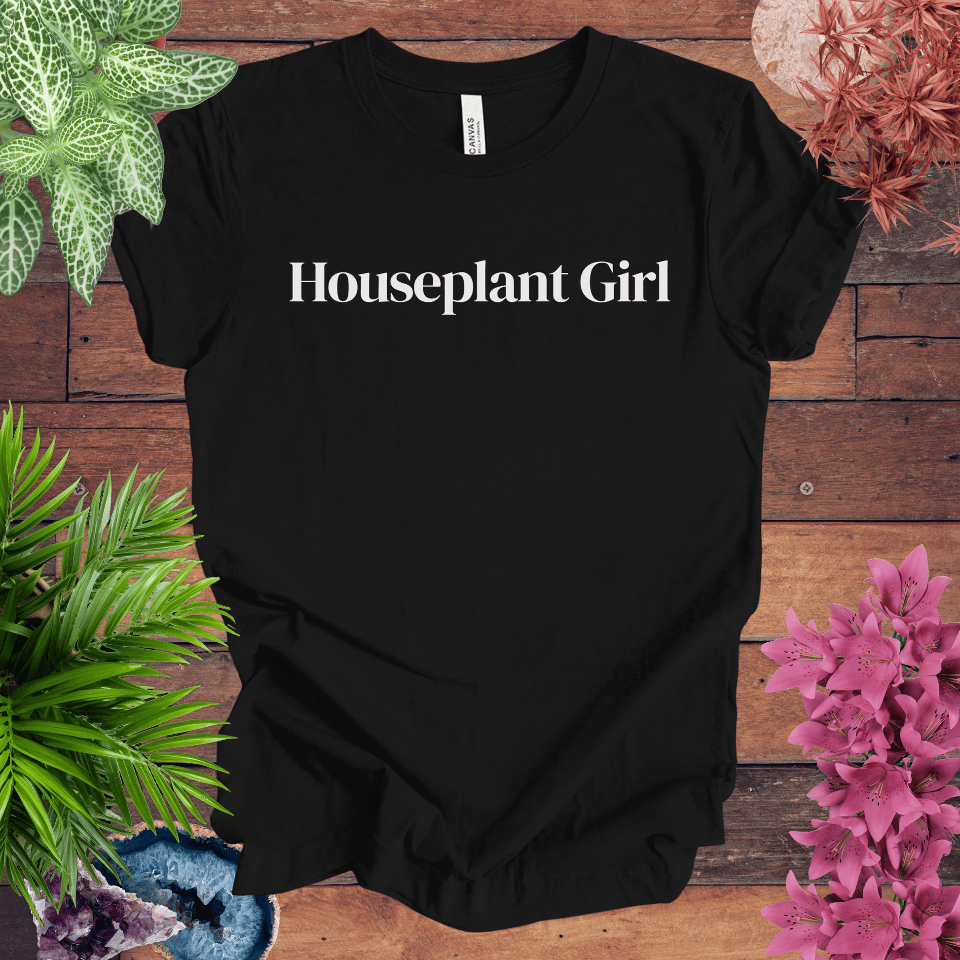 Printify T-Shirt Black / S Houseplant Girl T-Shirt