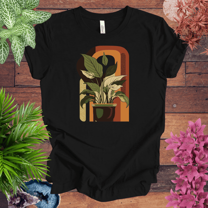 Printify T-Shirt Black / S Houseplants Retro Waves T-Shirt