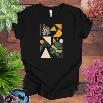 Printify T-Shirt Black / S Modern Botanical Houseplant T-Shirt