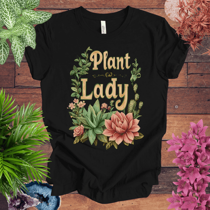 Printify T-Shirt Black / S Plant Lady T-Shirt