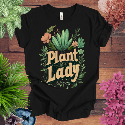 Printify T-Shirt Black / S Plant Lady T-Shirt