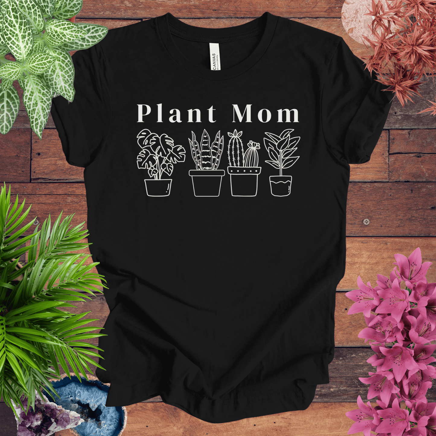 Printify T-Shirt Black / S Plant Mom T-Shirt