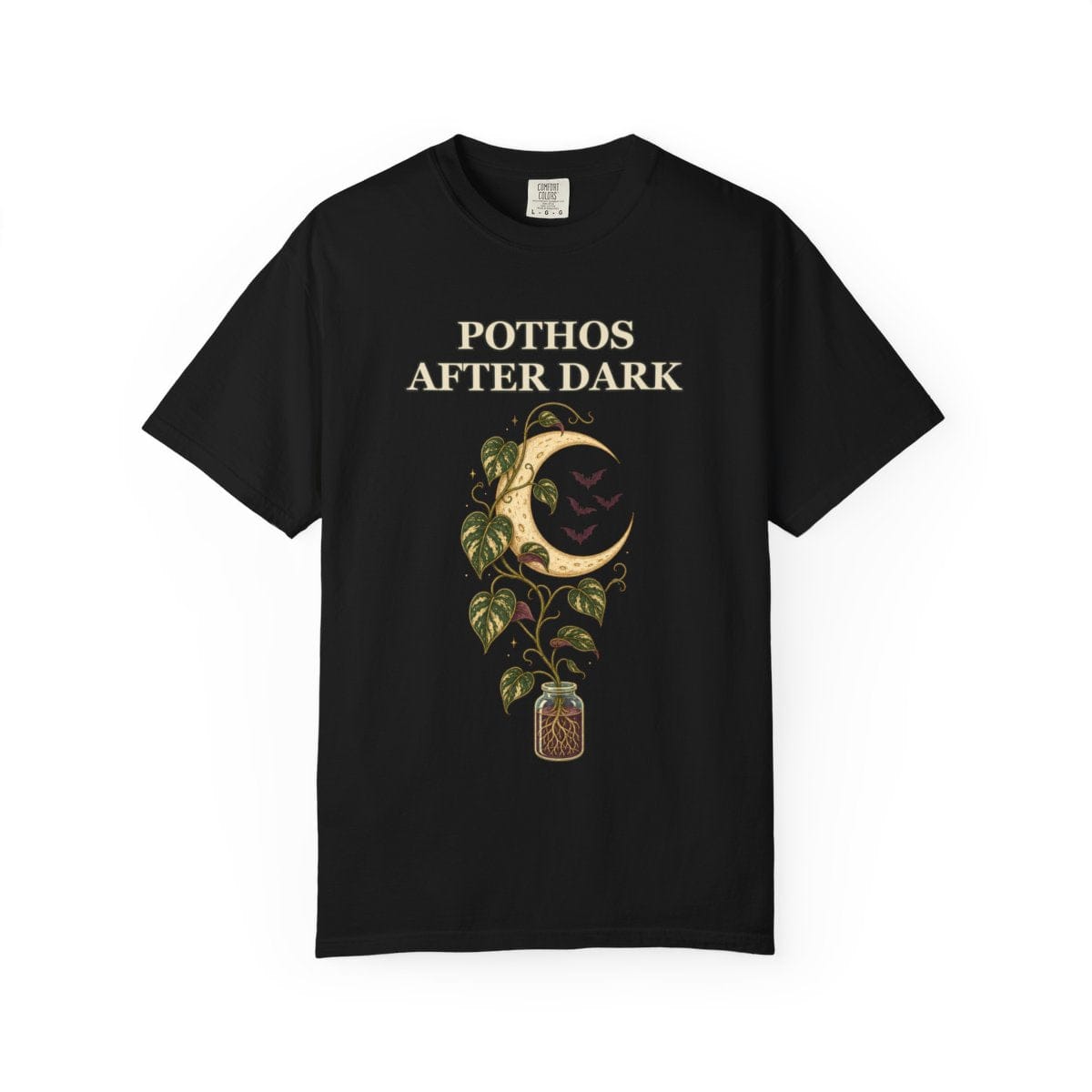 Botanical Vibes T-Shirt Black / S Pothos Halloween Shirt - Gothic Botanical Tee