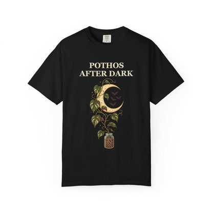 Botanical Vibes T-Shirt Black / S Pothos Halloween Shirt - Gothic Botanical Tee
