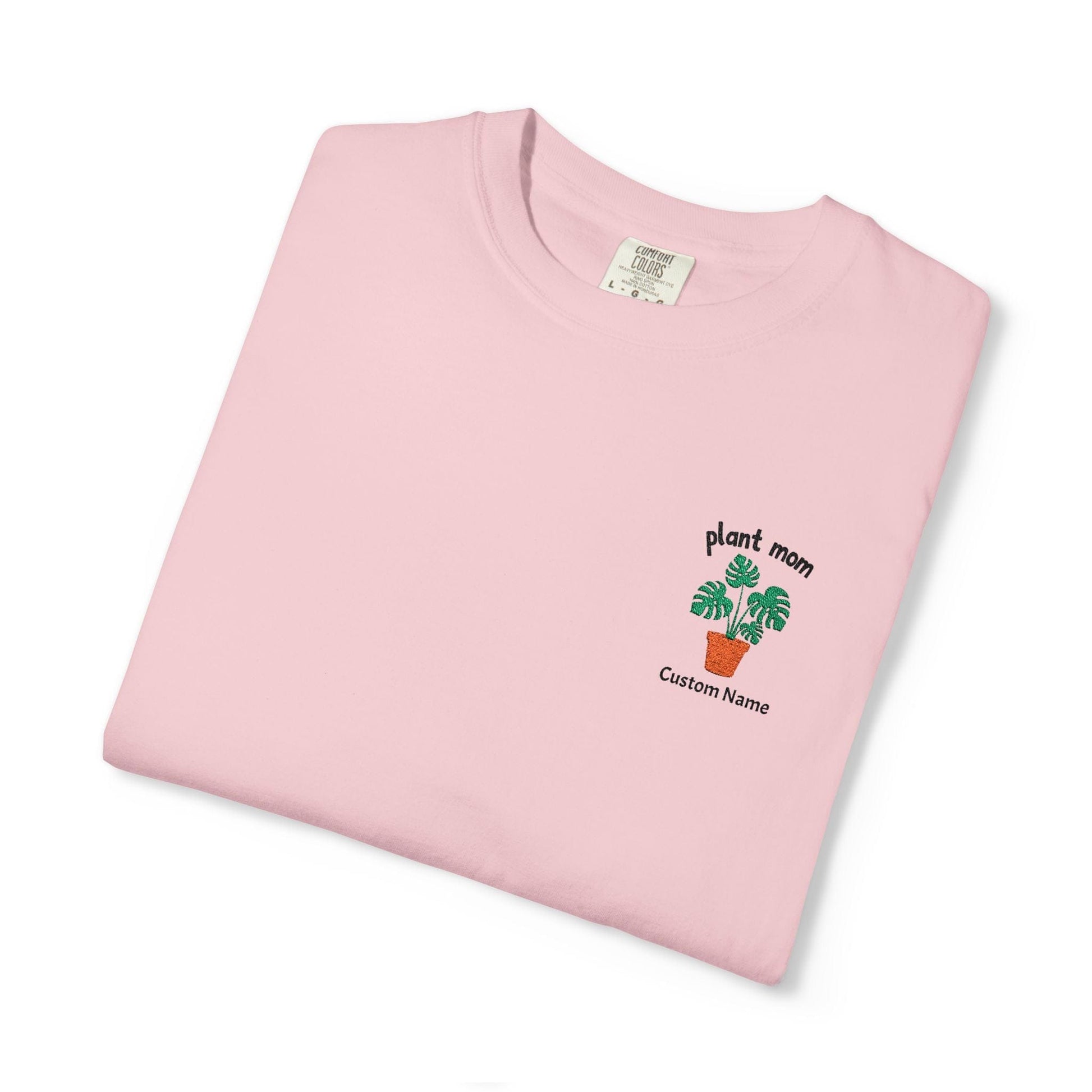 Printify T-Shirt Blossom / S Personalized Plant Mom T-Shirt – Custom Embroidered Plant Lover Gift