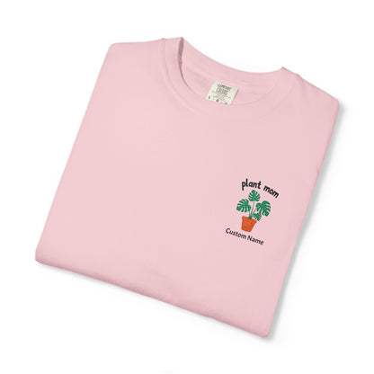 Printify T-Shirt Blossom / S Personalized Plant Mom T-Shirt – Custom Embroidered Plant Lover Gift