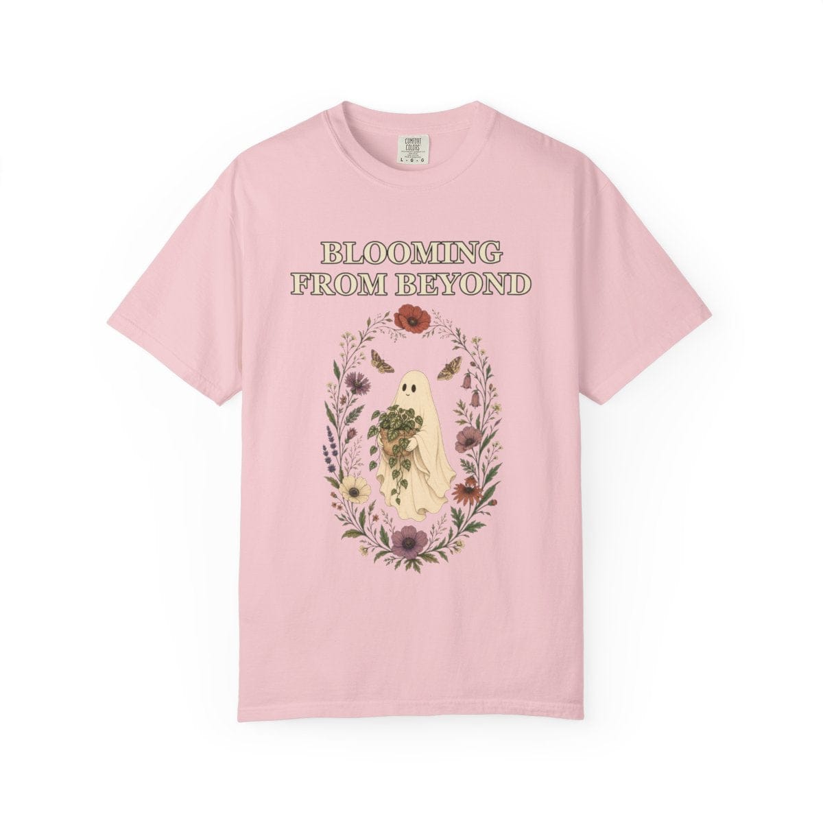 Botanical Vibes T-Shirt Blossom / XL Floral Ghost Halloween Shirt - Cottagecore Plant Tee
