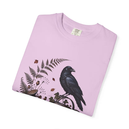 Botanical Vibes T-Shirt Blossom / XL Raven Watering Can T-Shirt - Gothic Garden Art